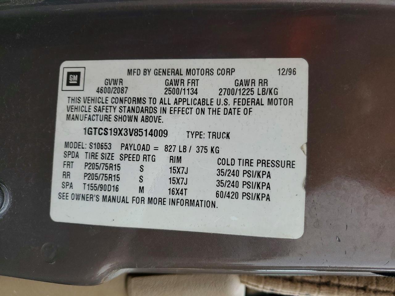 1997 GMC Sonoma