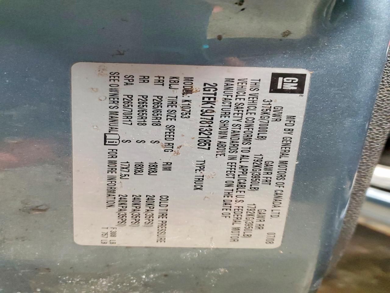 2008 GMC Sierra K1500