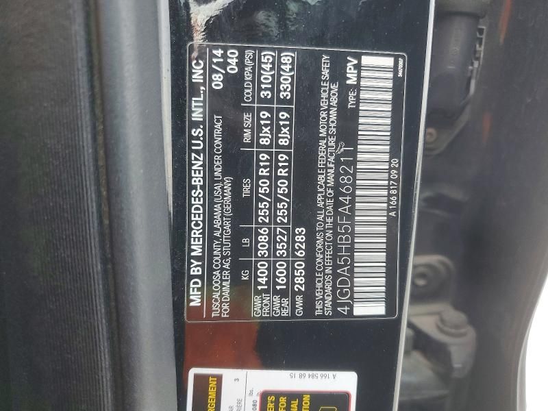 2015 Mercedes-Benz Ml 350 4matic