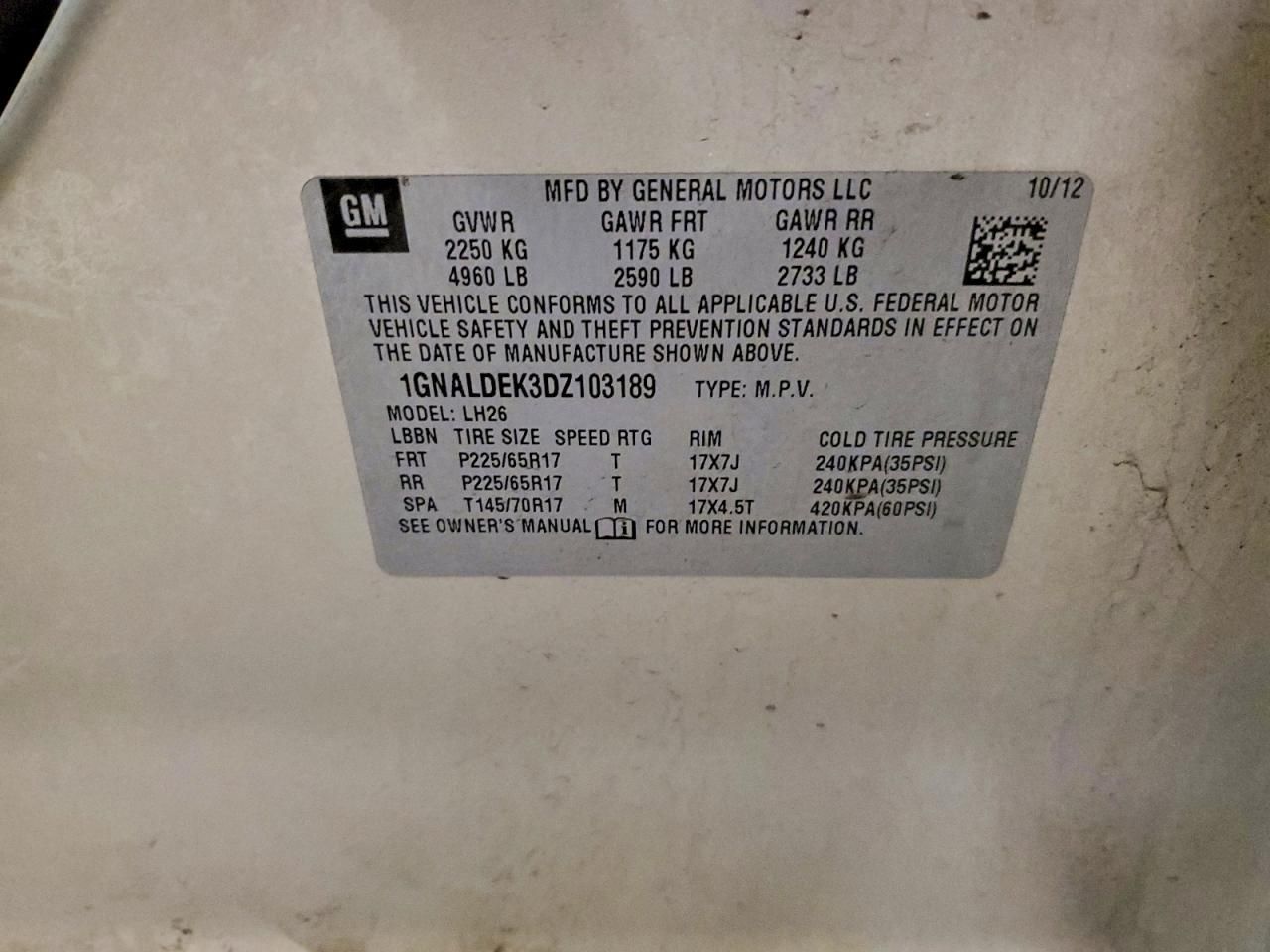 2013 Chevrolet Equinox lt