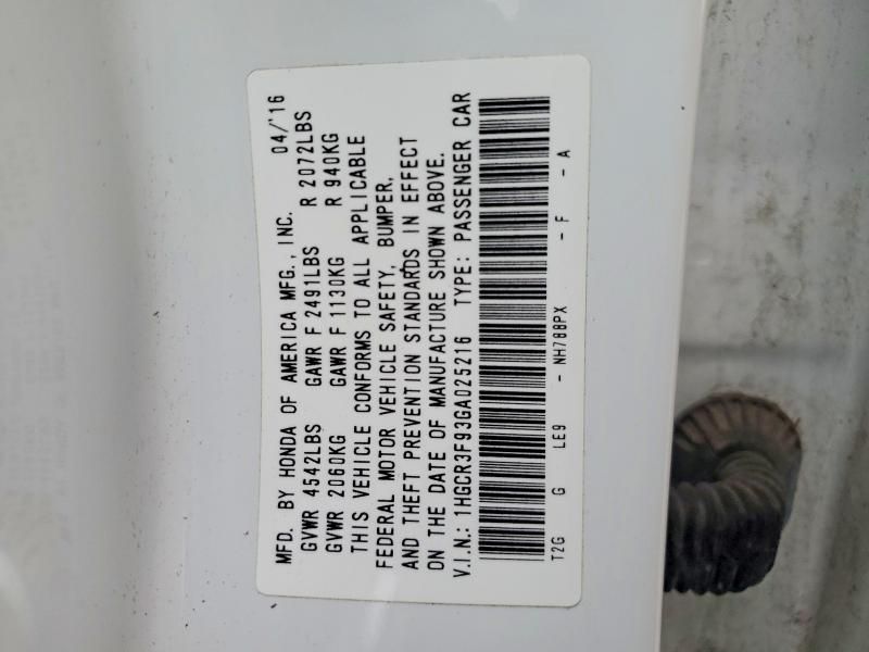 2016 Honda Accord Touring