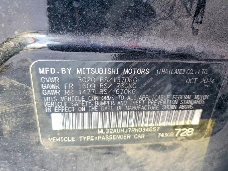 2024 Mitsubishi Mirage es