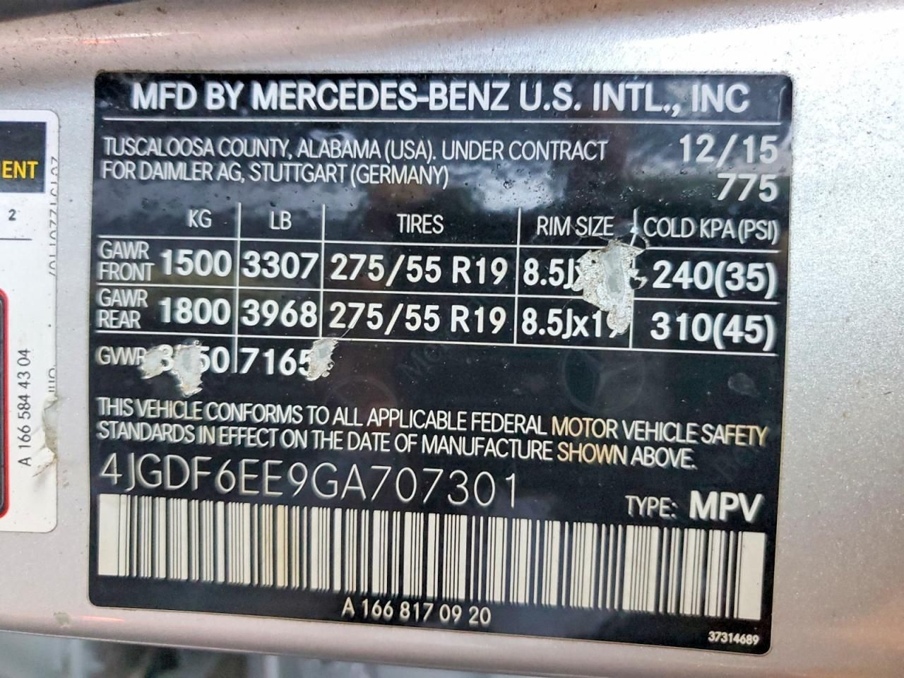 2016 Mercedes-Benz Gl 450 4matic