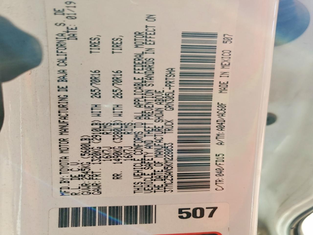 2019 Toyota Tacoma Double cab