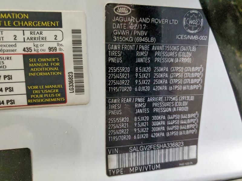 2017 Land Rover Range Rover Autobiography