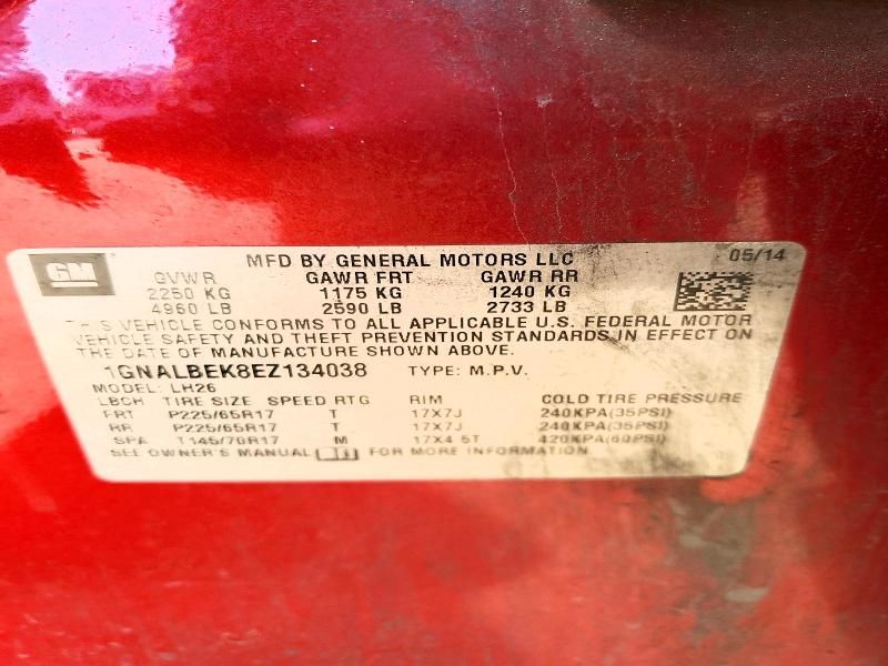 2014 Chevrolet Equinox lt