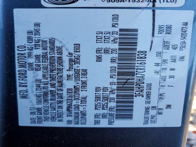 2012 Ford Fusion se