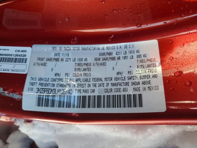 2020 Mazda 3 Preferred