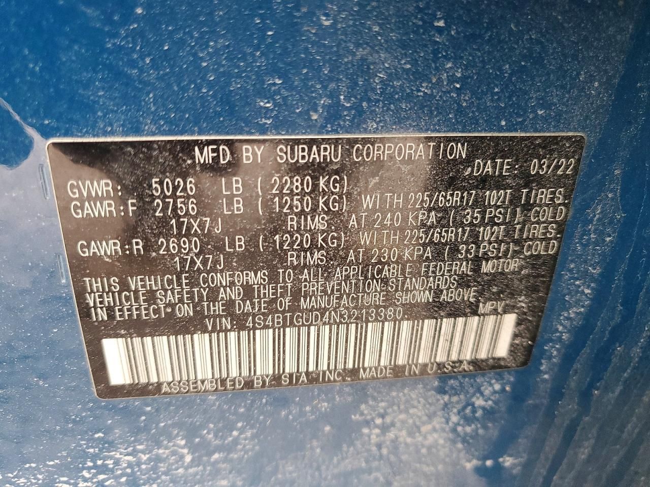 2022 Subaru Outback Wilderness