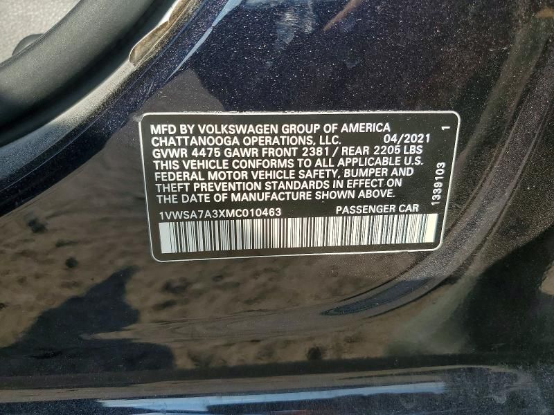 2021 Volkswagen Passat se