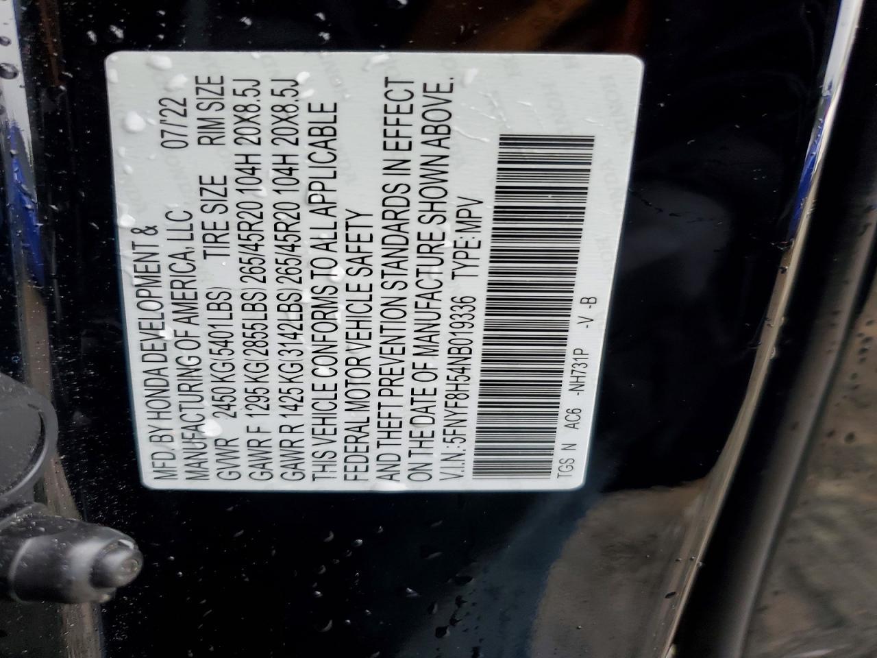 2022 Honda Passport exl