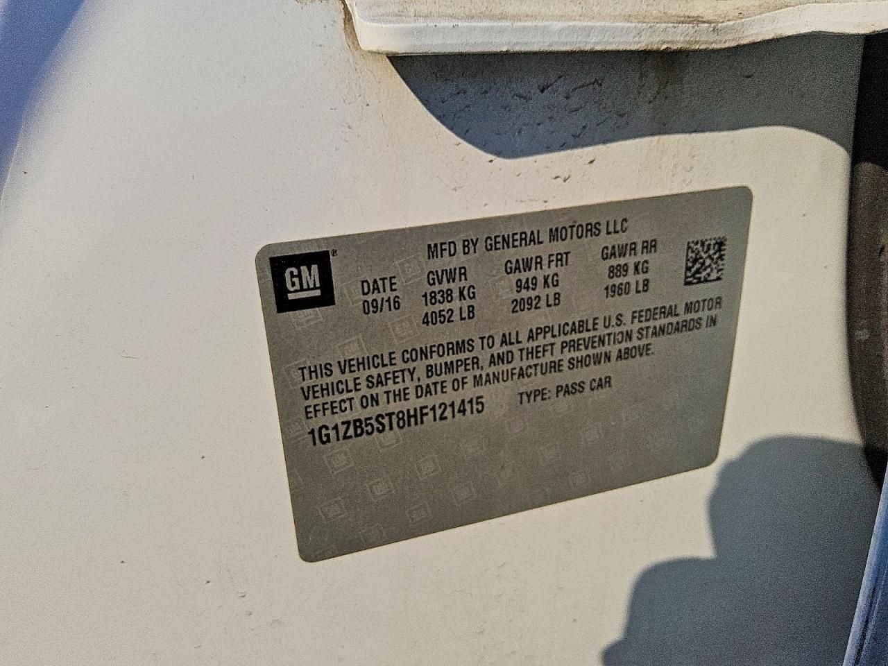 2017 Chevrolet Malibu ls