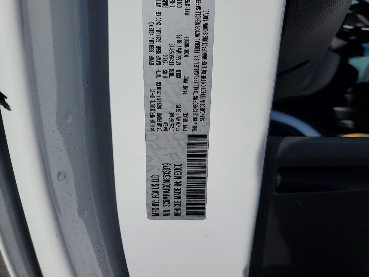 2021 Dodge RAM Promaster Cargo Van