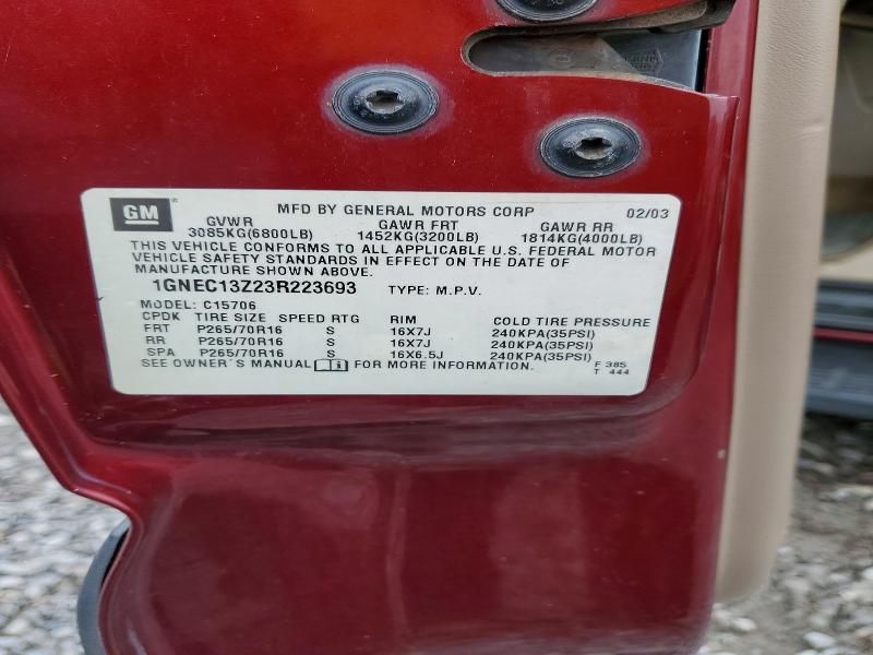 2003 Chevrolet Tahoe C1500