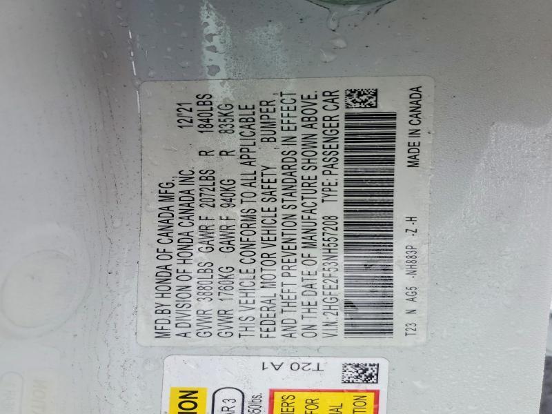 2022 Honda Civic Sport