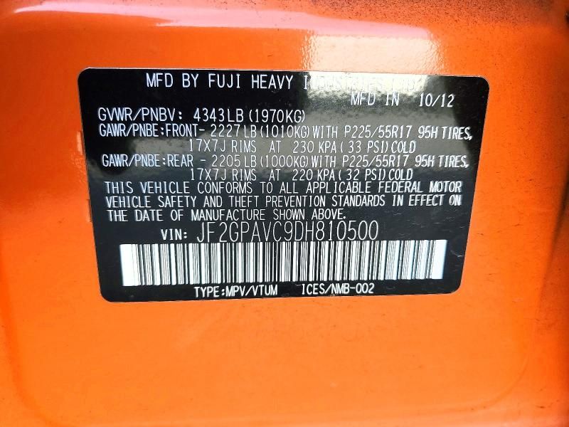 2013 Subaru Xv Crosstrek 2.0 Premium