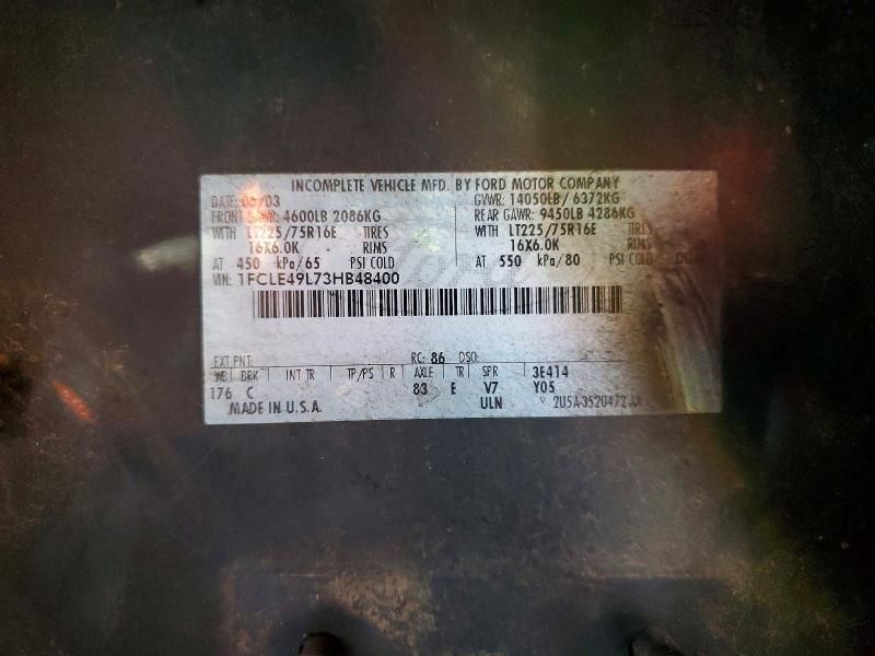 2003 Ford E450 Delivery Truck