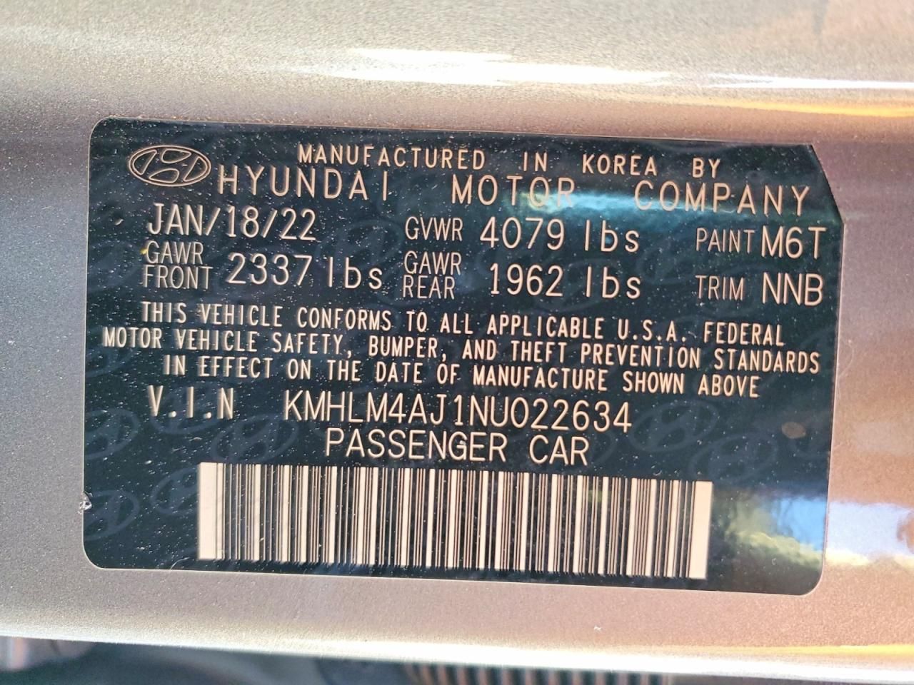 2022 Hyundai Elantra Blue