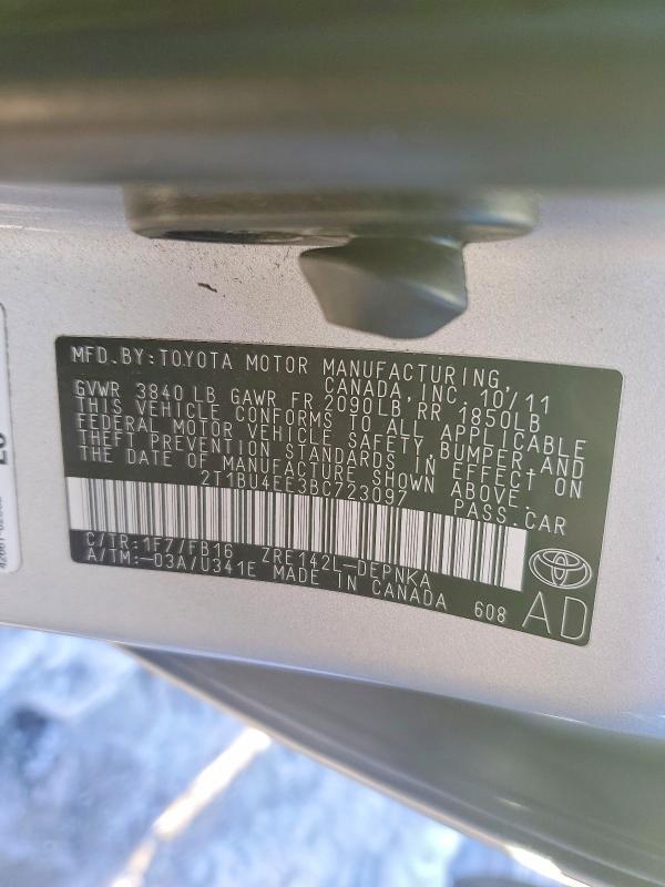 2011 Toyota Corolla Base