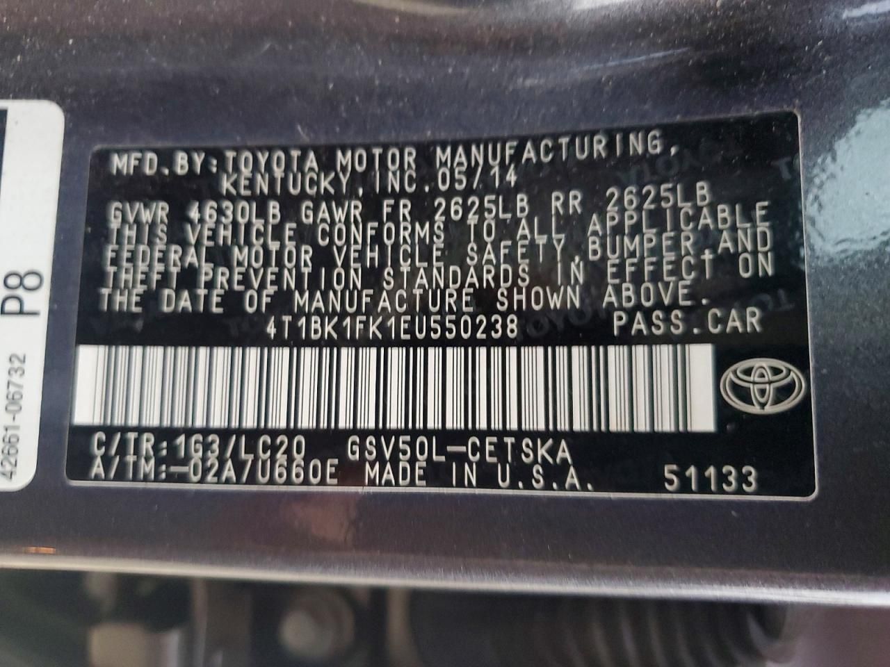 2014 Toyota Camry se