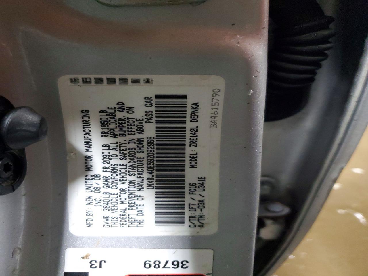 2009 Toyota Corolla Base