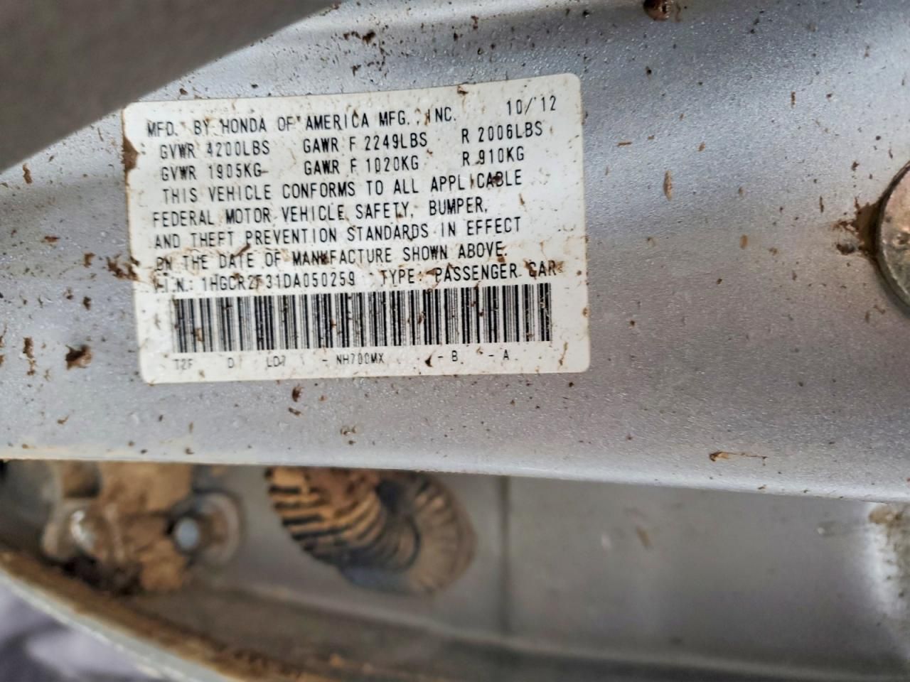 2013 Honda Accord lx