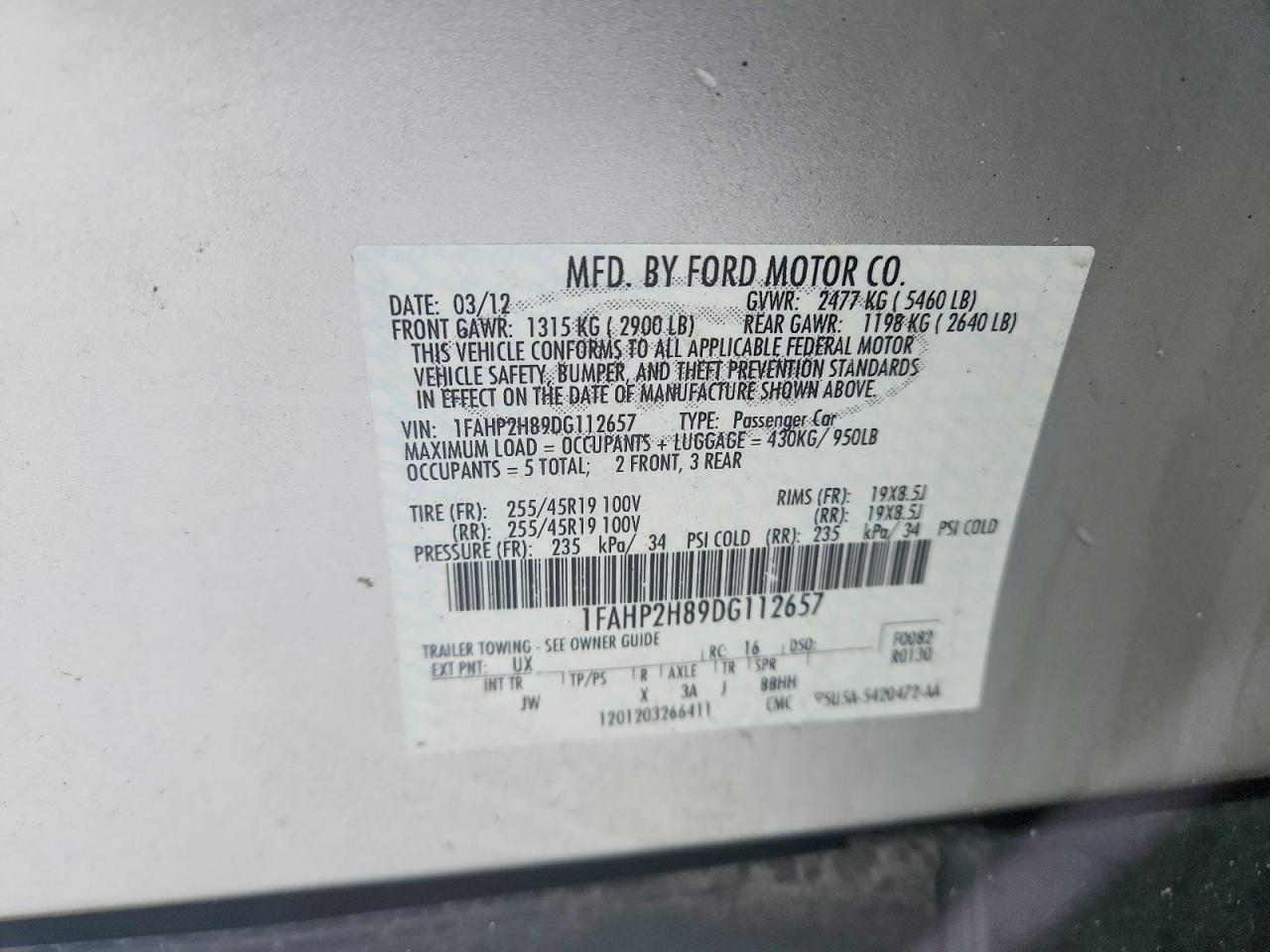 2013 Ford Taurus sel