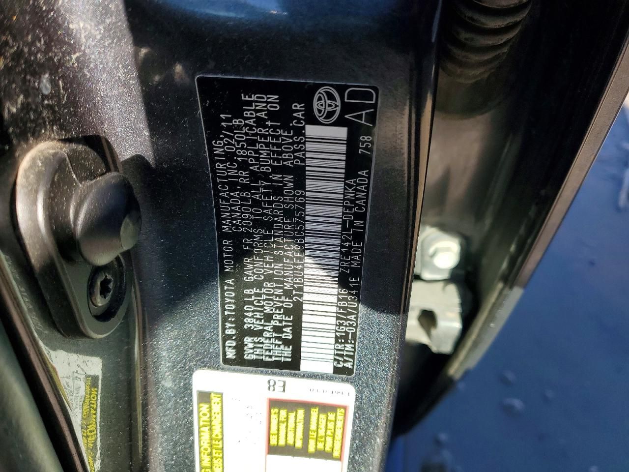 2011 Toyota Corolla Base