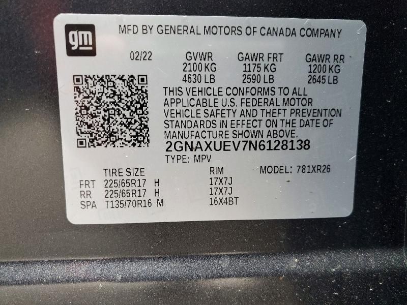 2022 Chevrolet Equinox lt