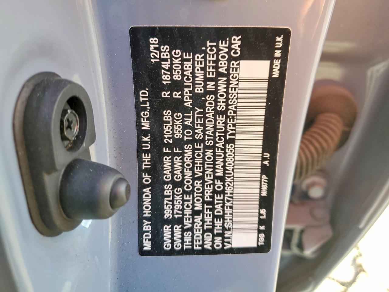 2019 Honda Civic ex