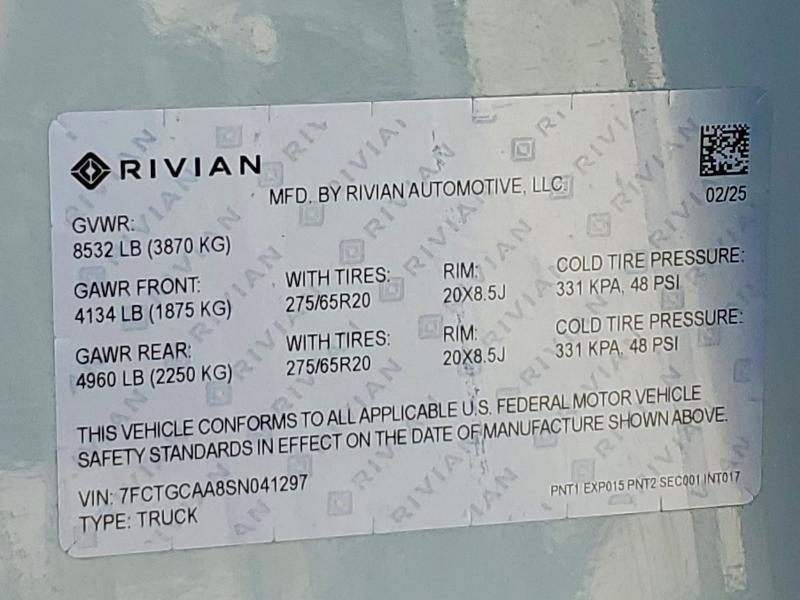 2025 Rivian R1T Adventure