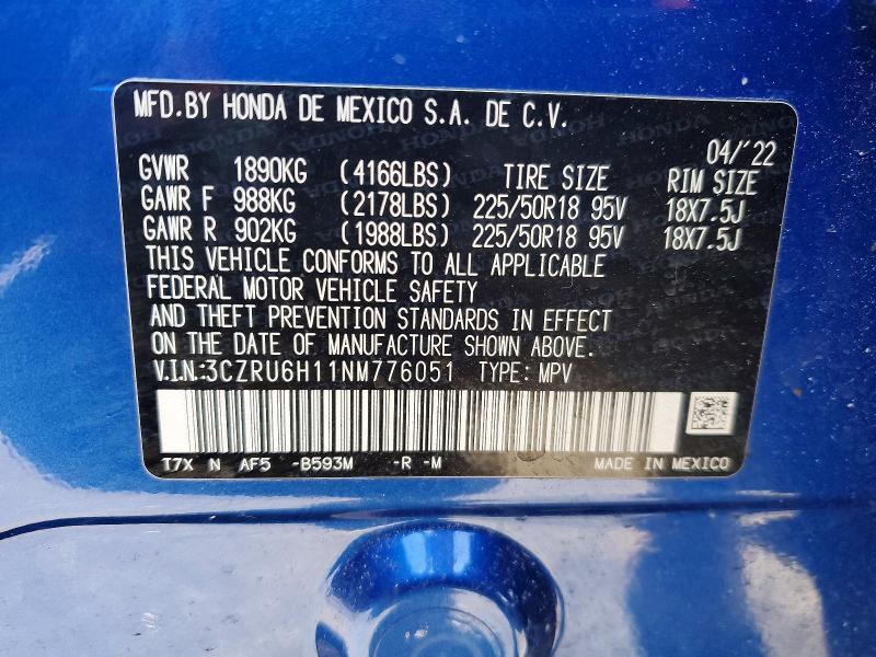 2022 Honda Hr-v Sport