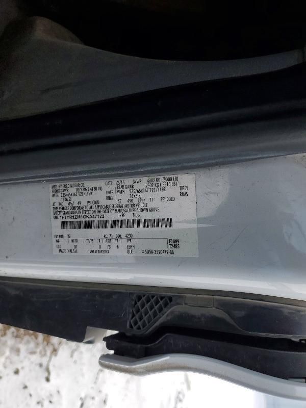 2016 Ford Transit T-250 Utility / Service Van