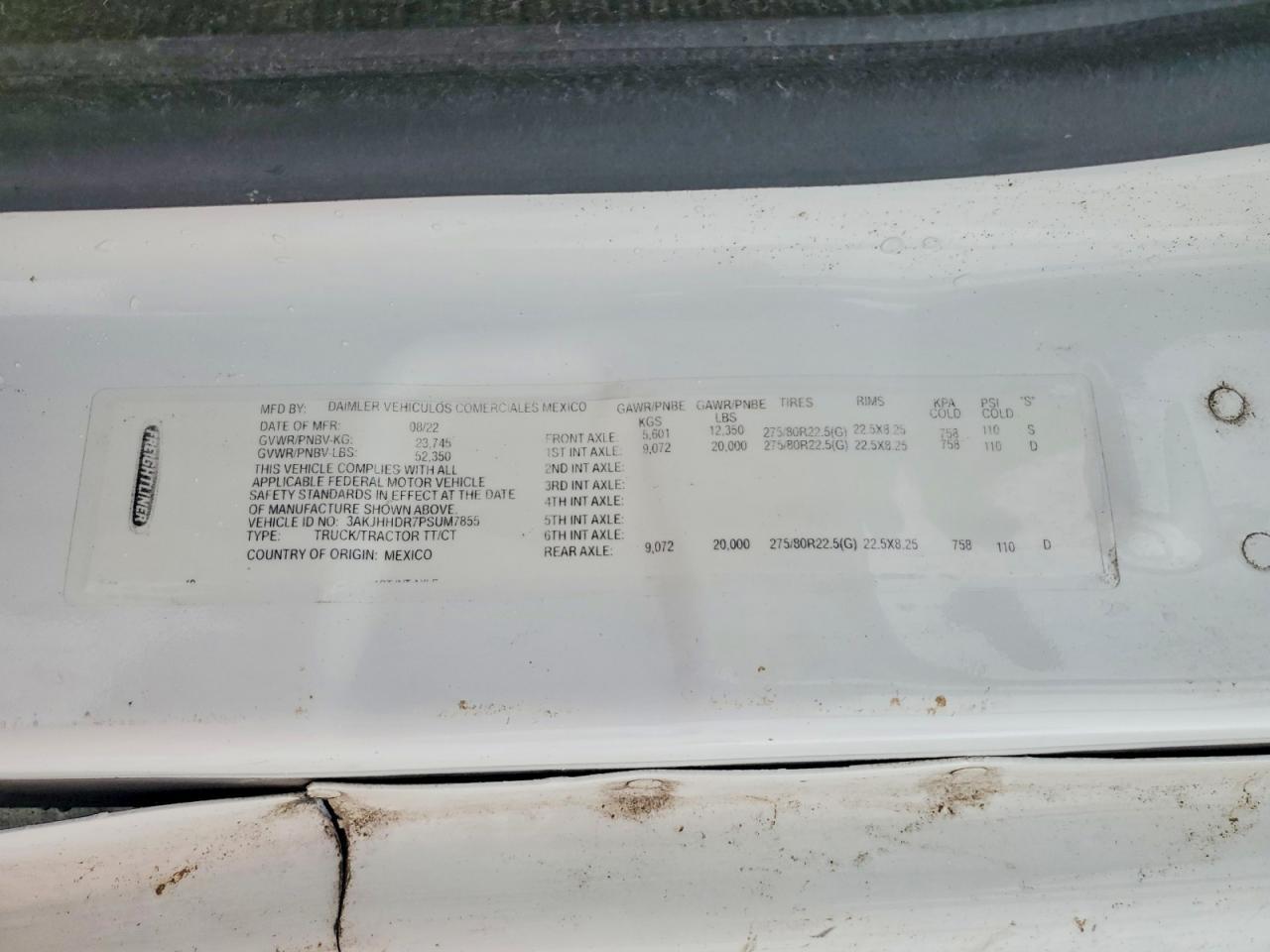 2023 Freigliner 2023 Freightliner Cascadia 126 Semi Truck