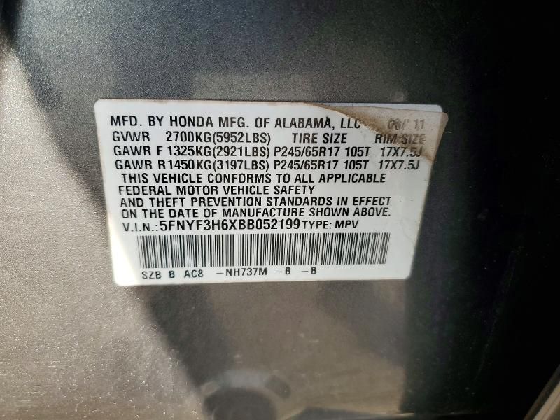 2011 Honda Pilot exl