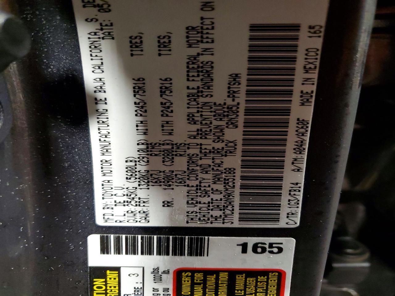 2019 Toyota Tacoma SR V6