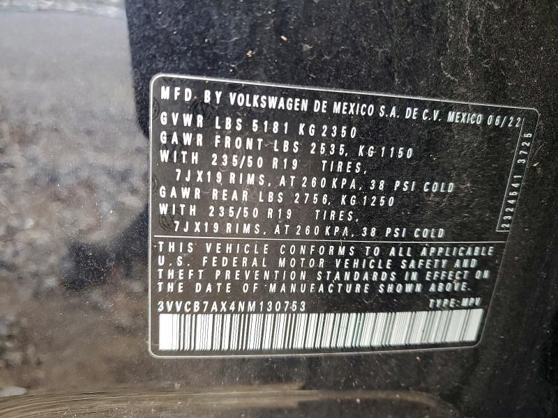 2022 Volkswagen Tiguan se R-line Black