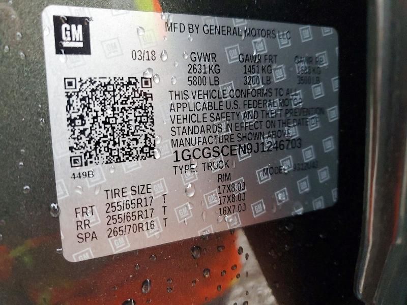 2018 Chevrolet Colorado lt