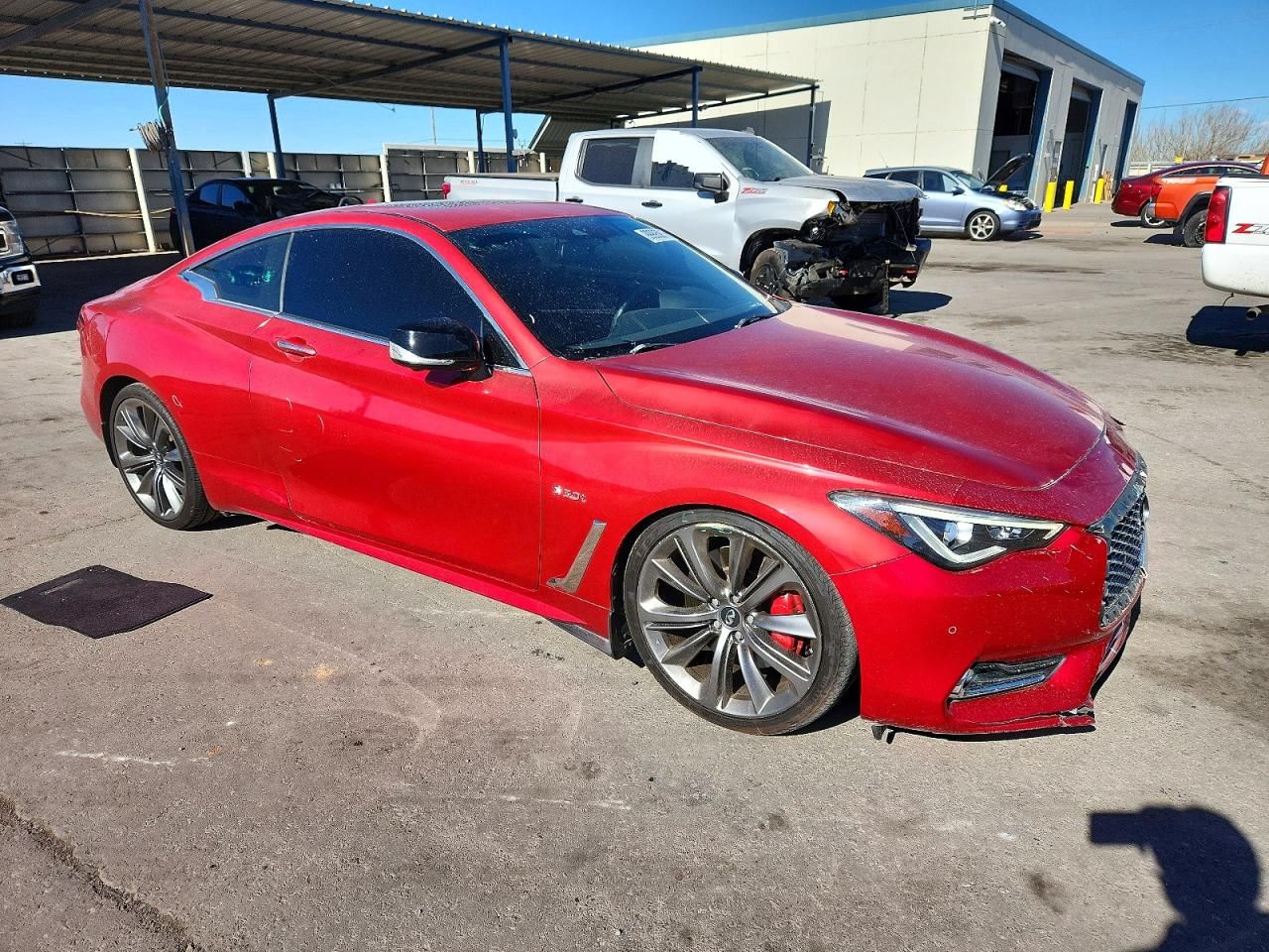 2019 Infiniti Q60 red Sport 400
