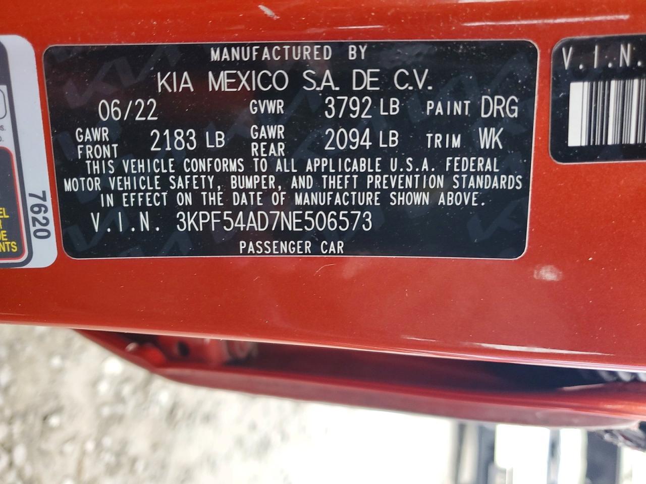 2022 KIA Forte gt Line