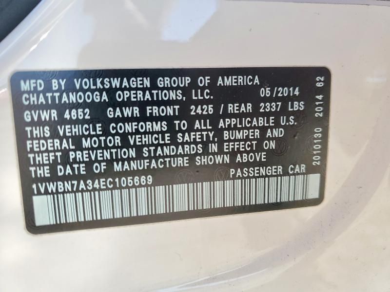 2014 Volkswagen Passat se