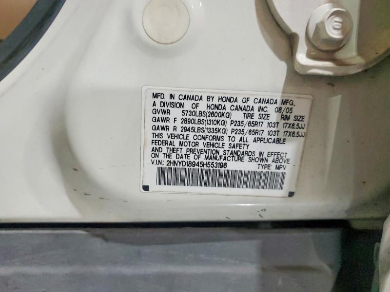 2005 Acura Mdx Touring