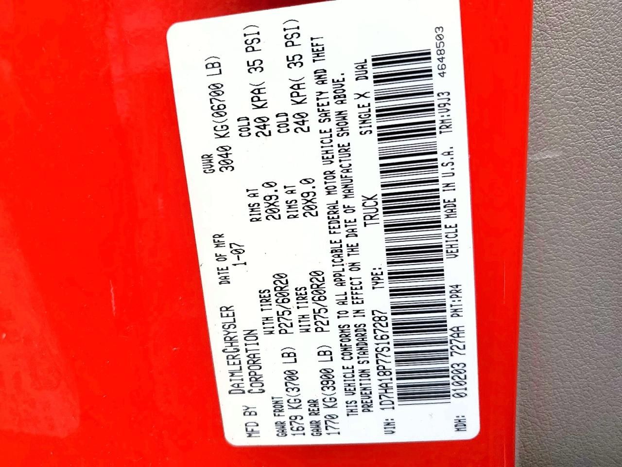 2007 Dodge Ram 1500 st