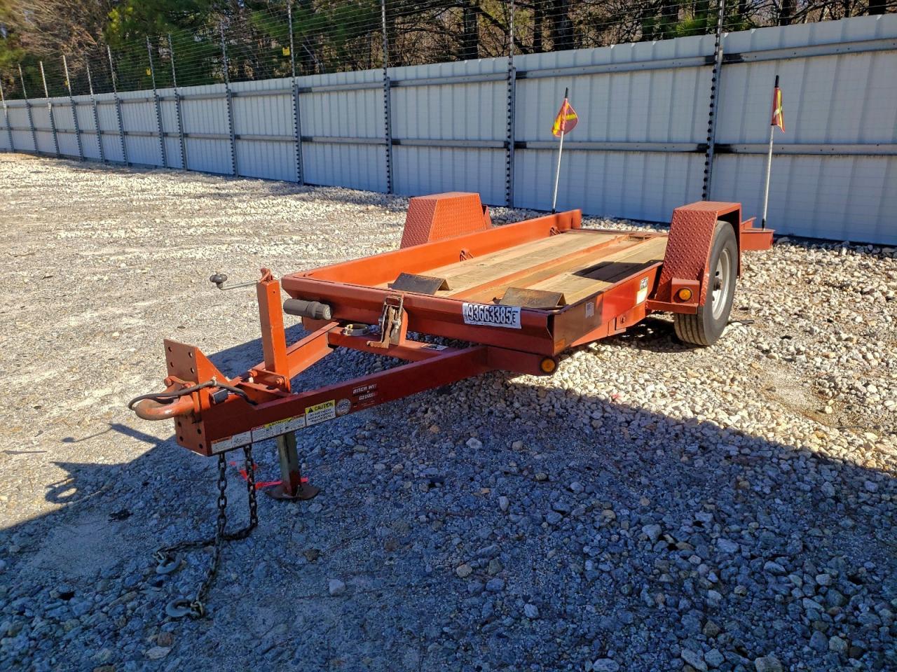 2016 Fell ING FT-6 T-1 Tilt Deck Equipment Trailer