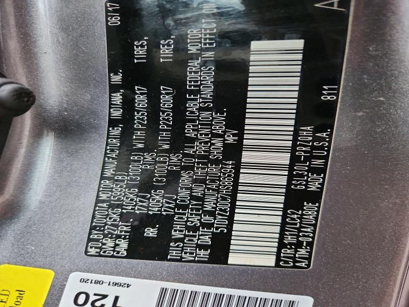 2017 Toyota Sienna xle