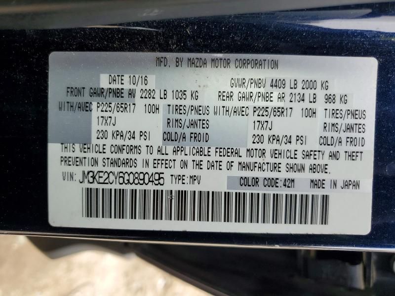 2016 Mazda Cx-5 Touring