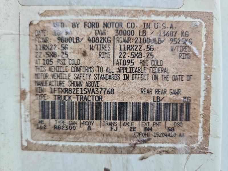 1995 Ford :LN8000 Conv Cab TRA