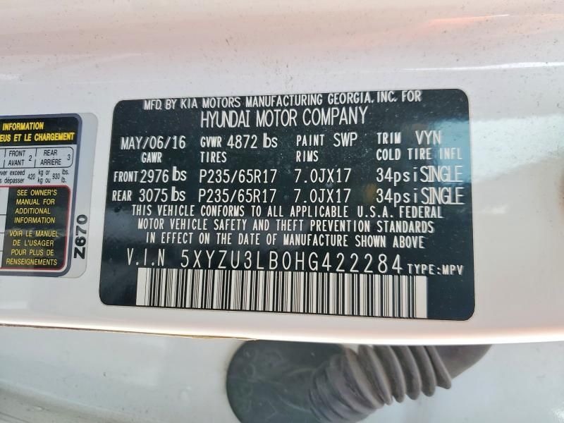 2017 Hyundai Santa fe Sport