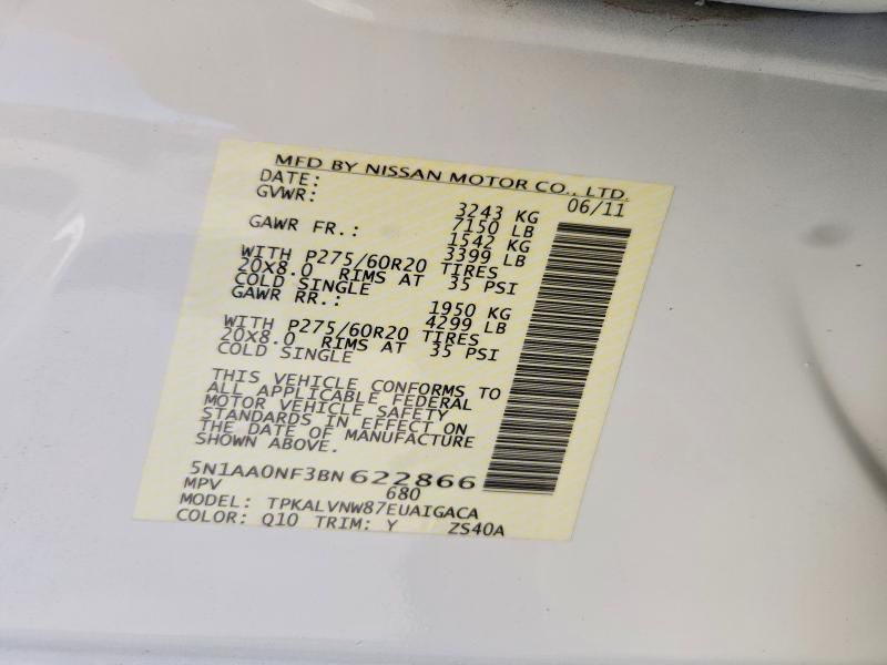 2011 Nissan Armada Platinum