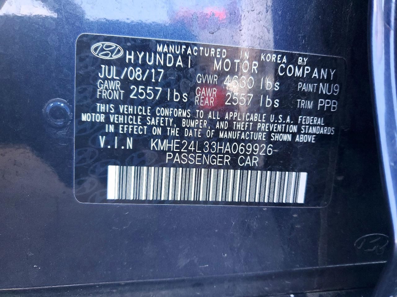 2017 Hyundai Sonata Hybrid